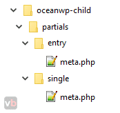 agregar archivos php a child theme oceanwp